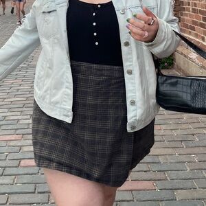 Plaid Mini Skort - High waisted - American eagle